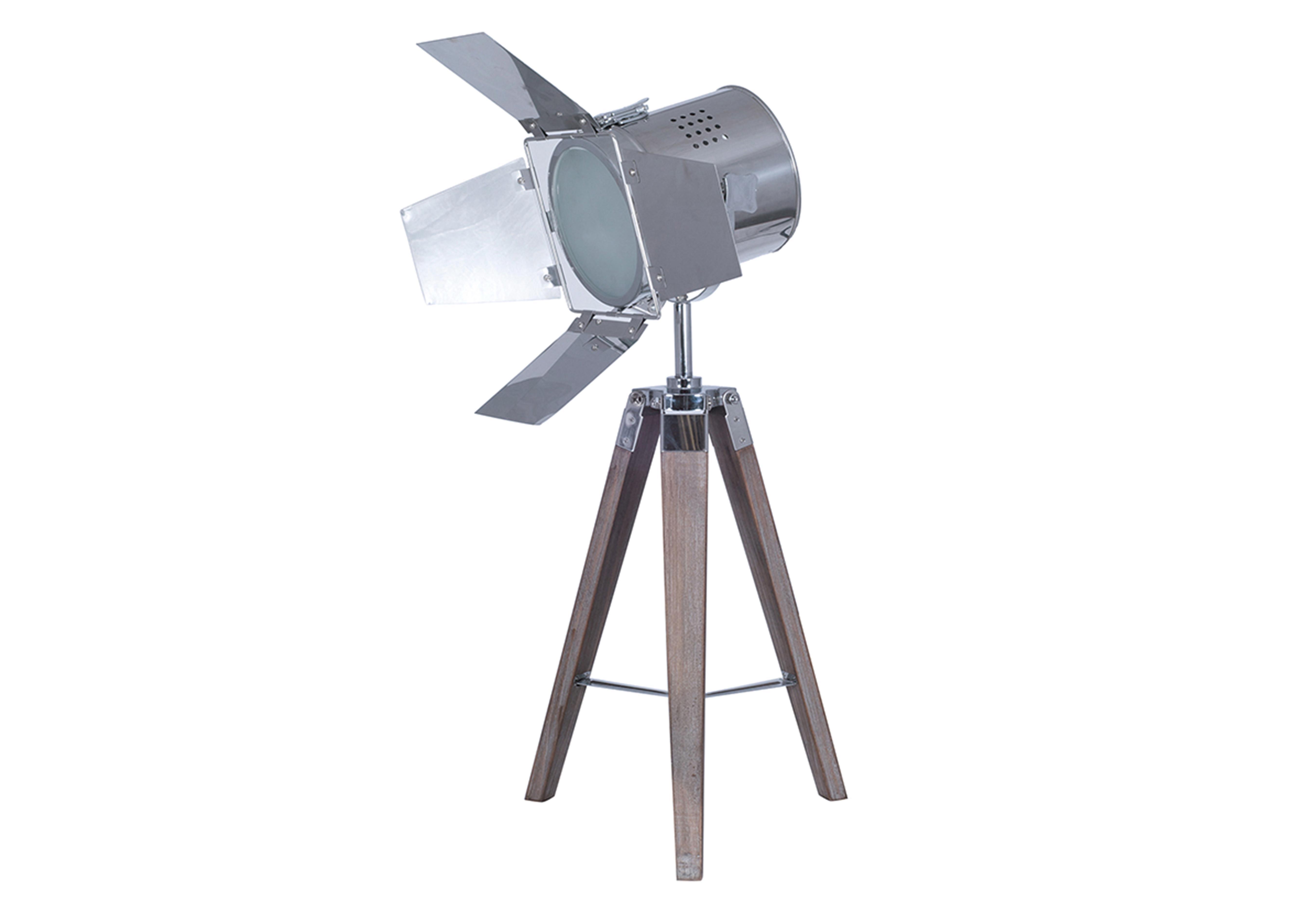 Wooden Tripod Film Table Lamp in  on Furniture Village