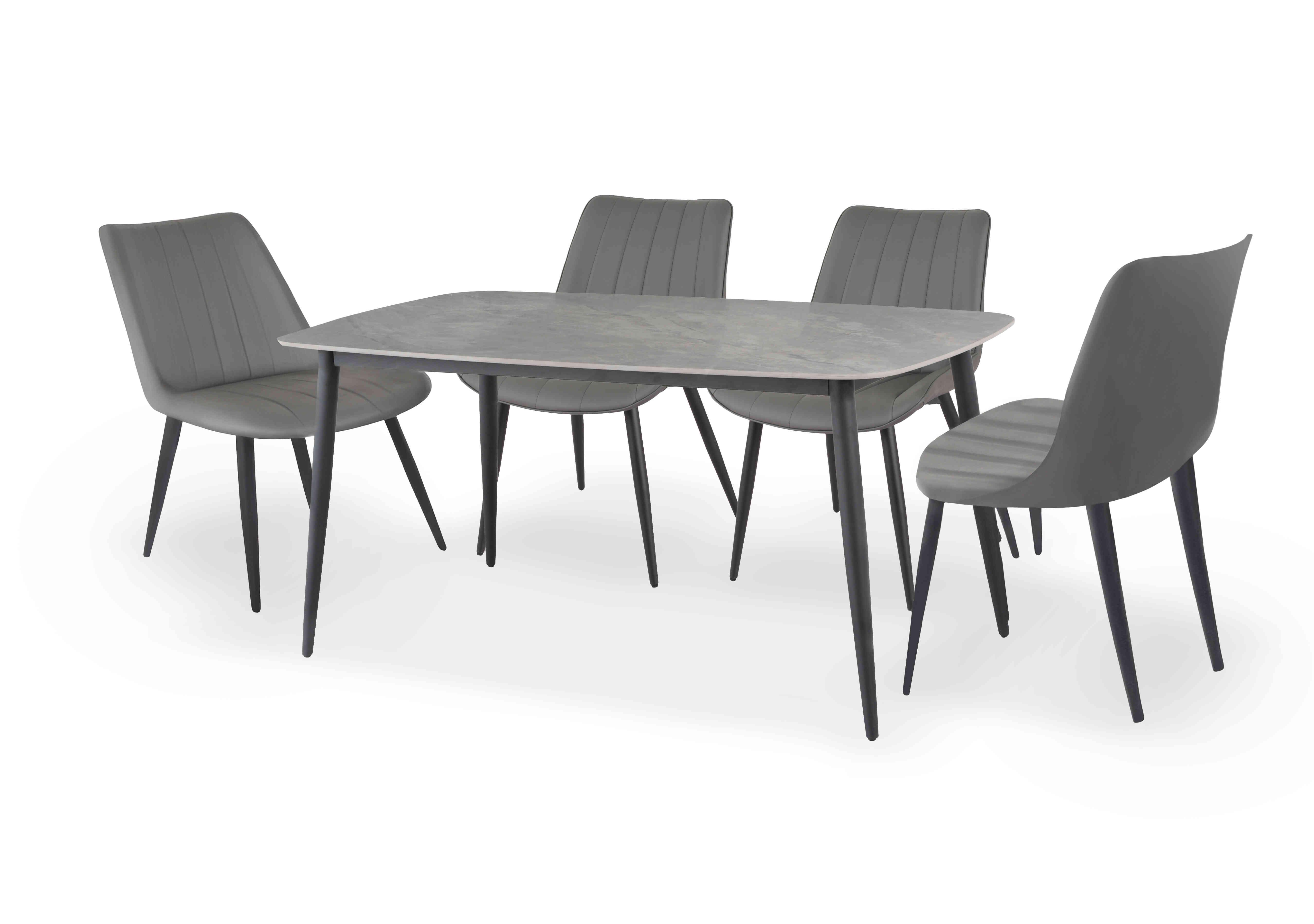 Yoyo Dining Table and 4 Dining Chairs Dining Set in  on Furniture Village