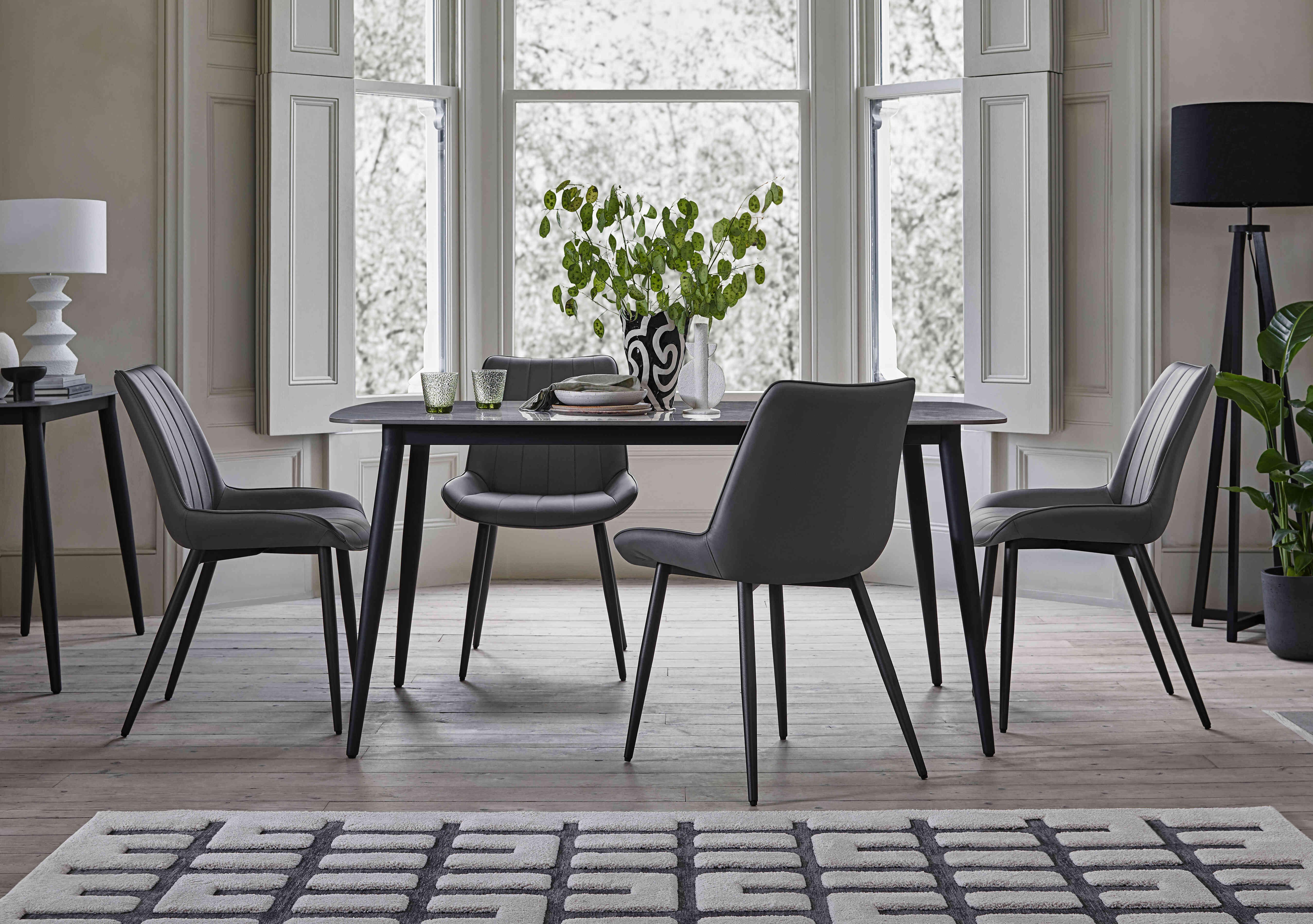 Yoyo Dining Table and 4 Dining Chairs Dining Set in  on Furniture Village