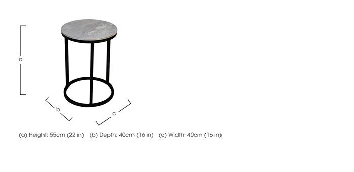 Yoyo Round Side Table in  on Furniture Village