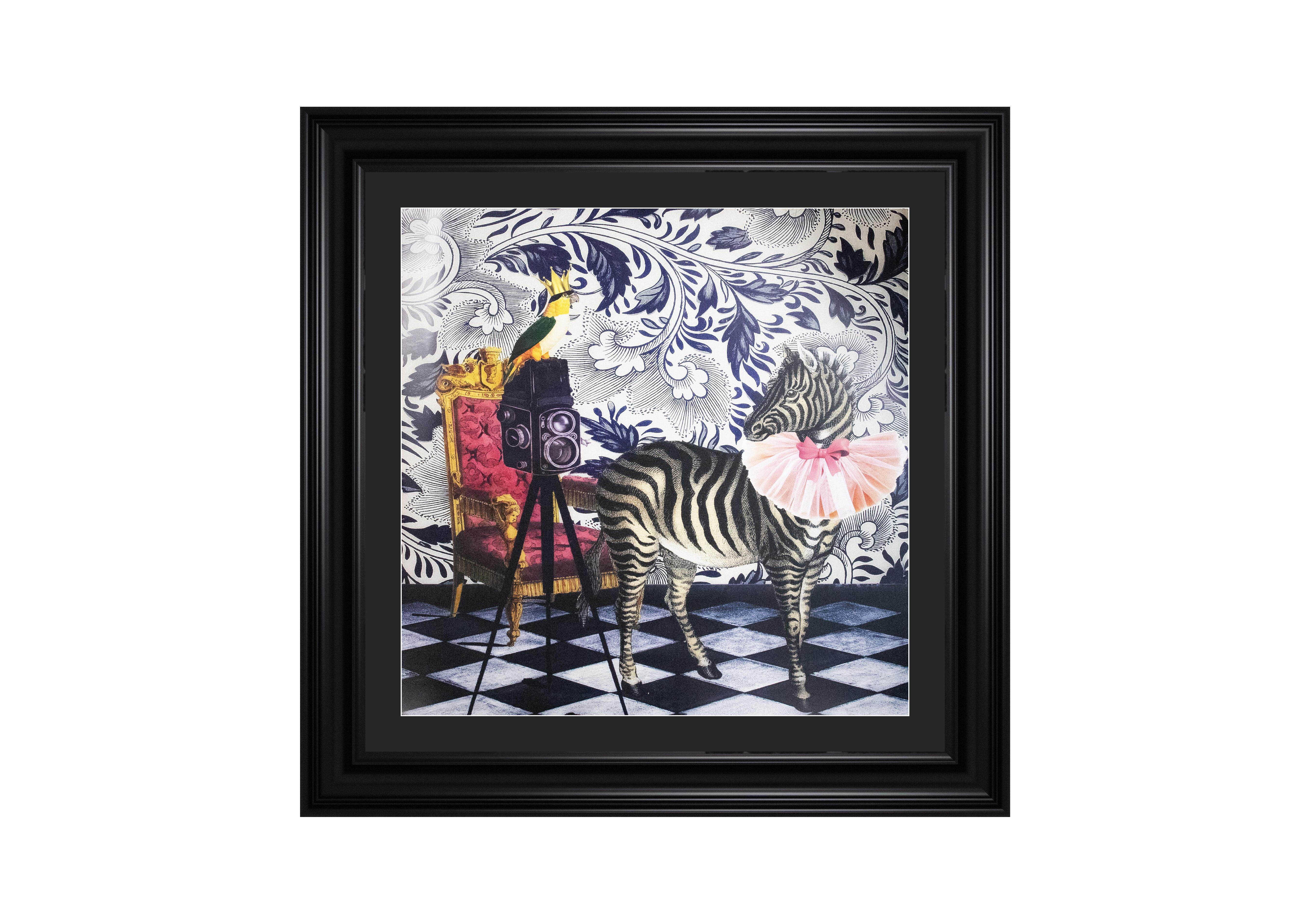 Zebra Picture Time Framed Art in  on Furniture Village