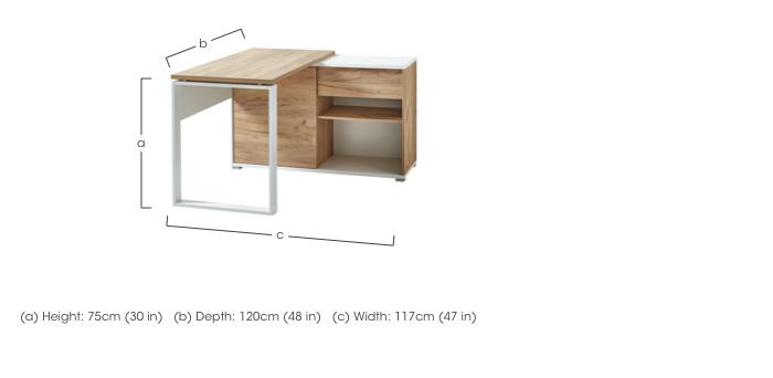 Zane Corner Desk in  on Furniture Village