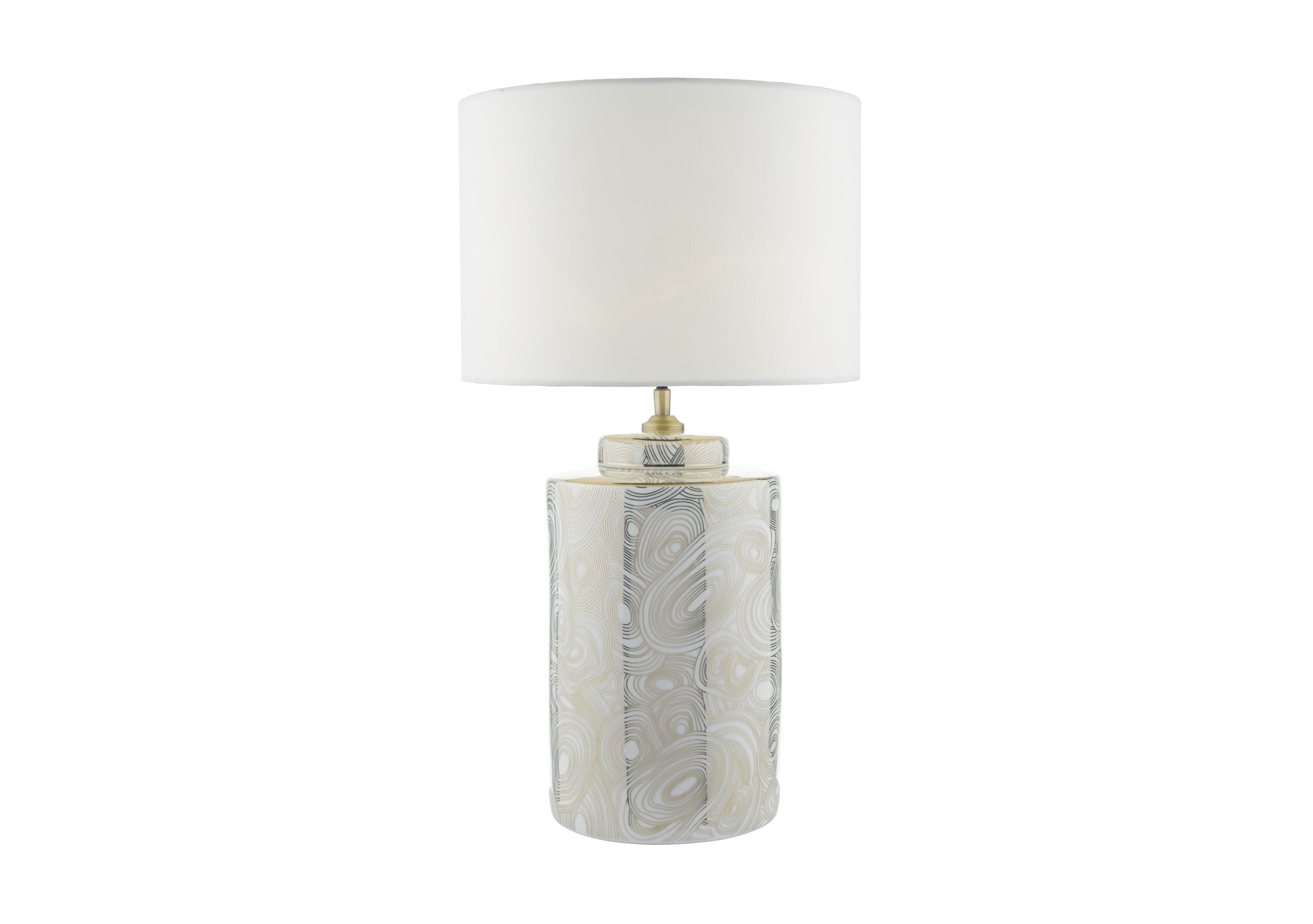 Zahlia Ceramic Table Lamp in  on Furniture Village