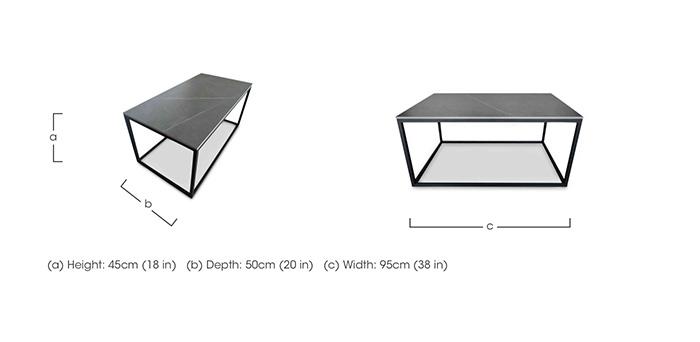 Zeus Rectangular Coffee Table in  on Furniture Village