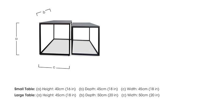 Zeus Square Nest of Tables in  on Furniture Village