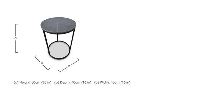 Zeus Round Lamp Table in  on Furniture Village