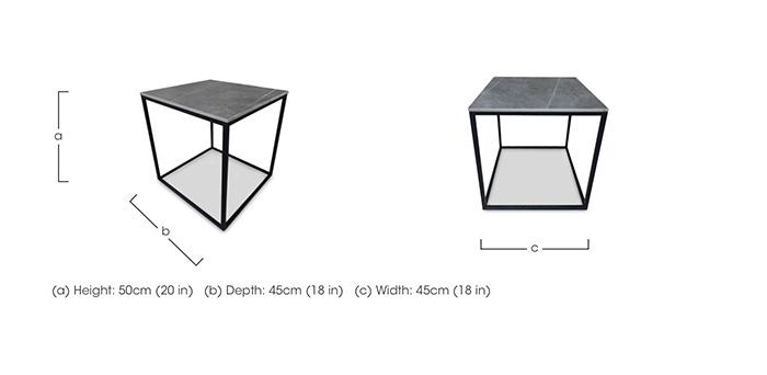Zeus Square Lamp Table in  on Furniture Village
