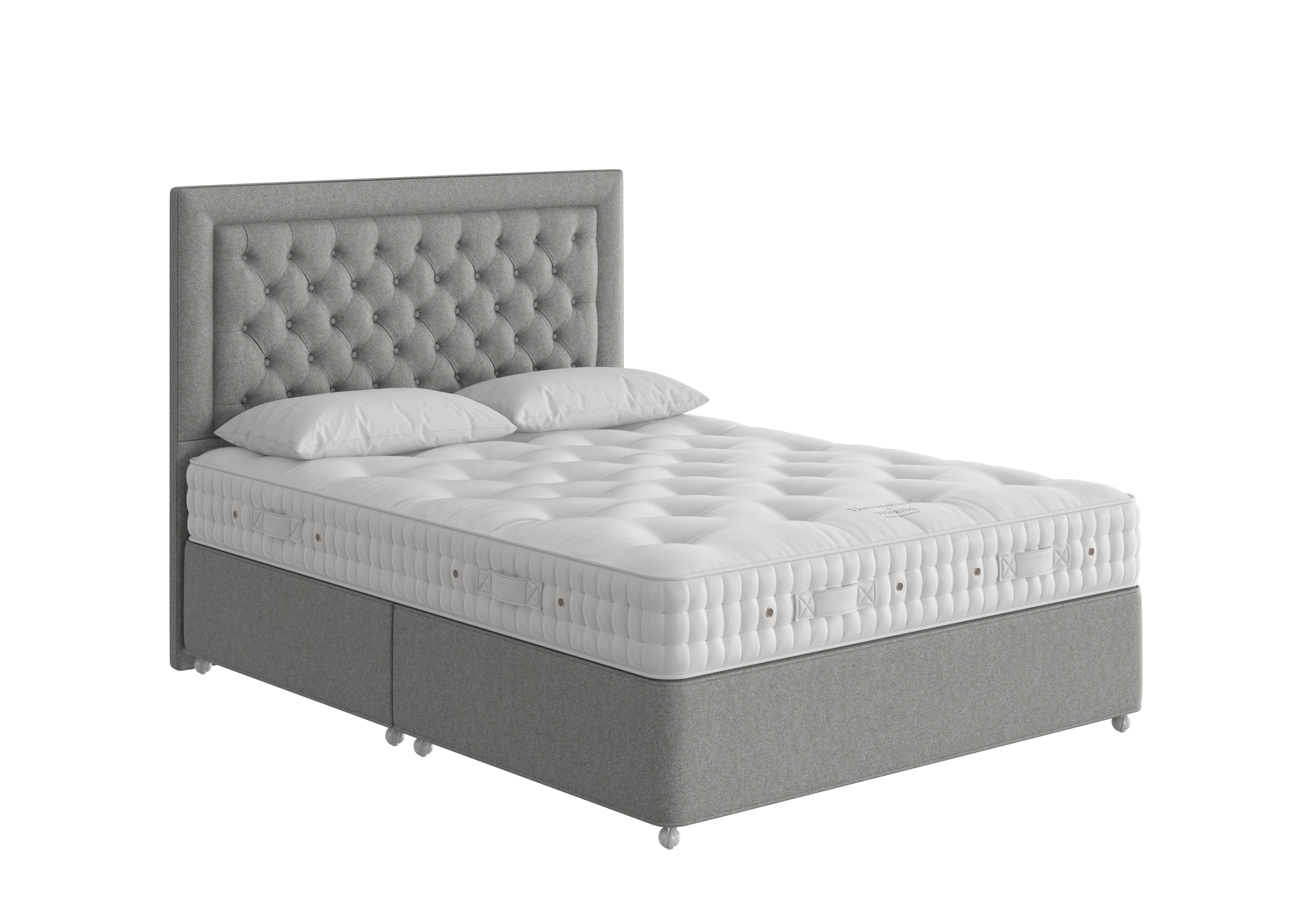 Devonshire Divan Set in 2305 Tweed Grey on Furniture Village