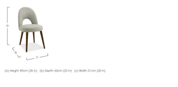 Nexus Pair of Upholstered Dining Chairs in  on Furniture Village