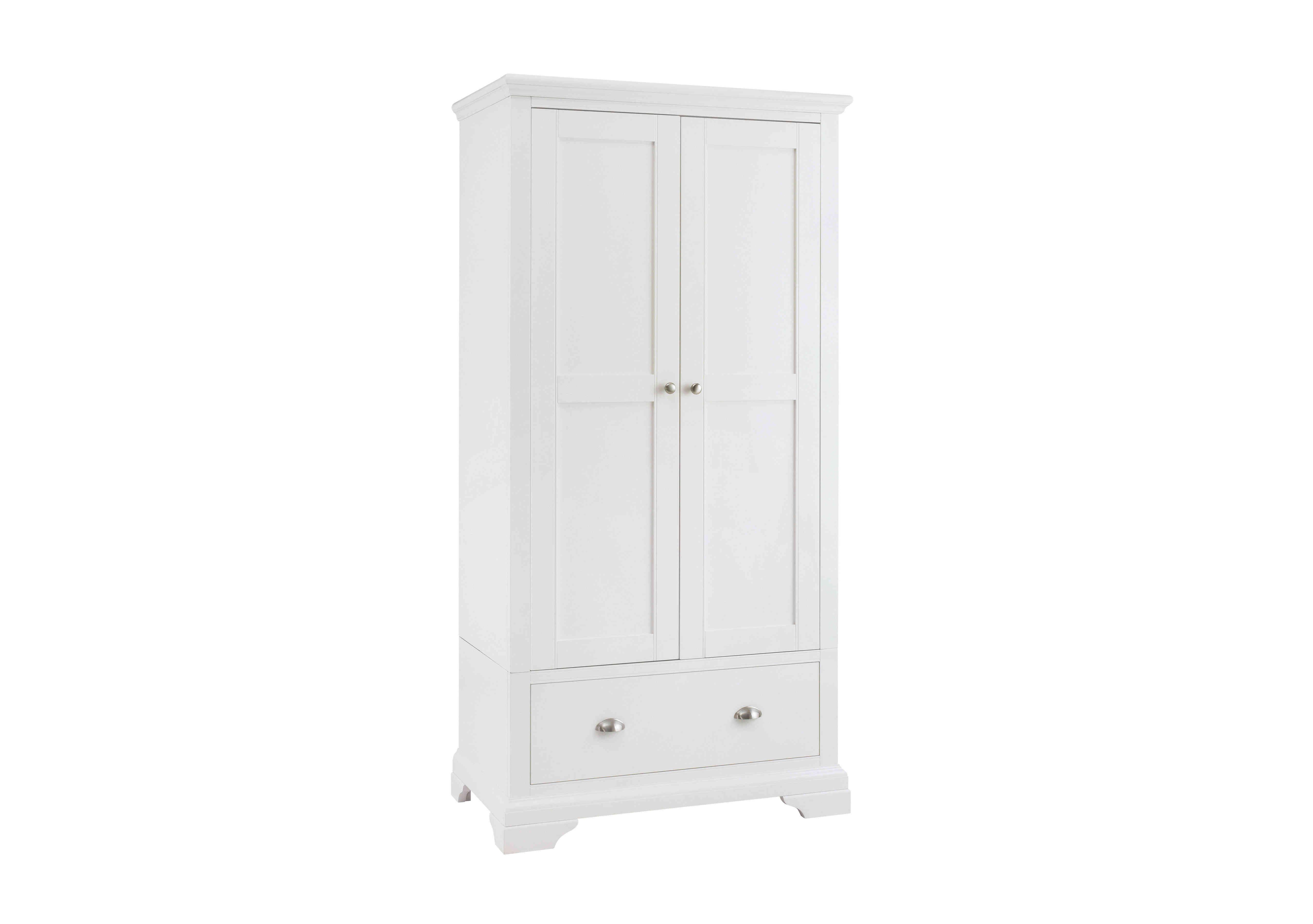 Emily 2 Door Wardrobe in White on Furniture Village