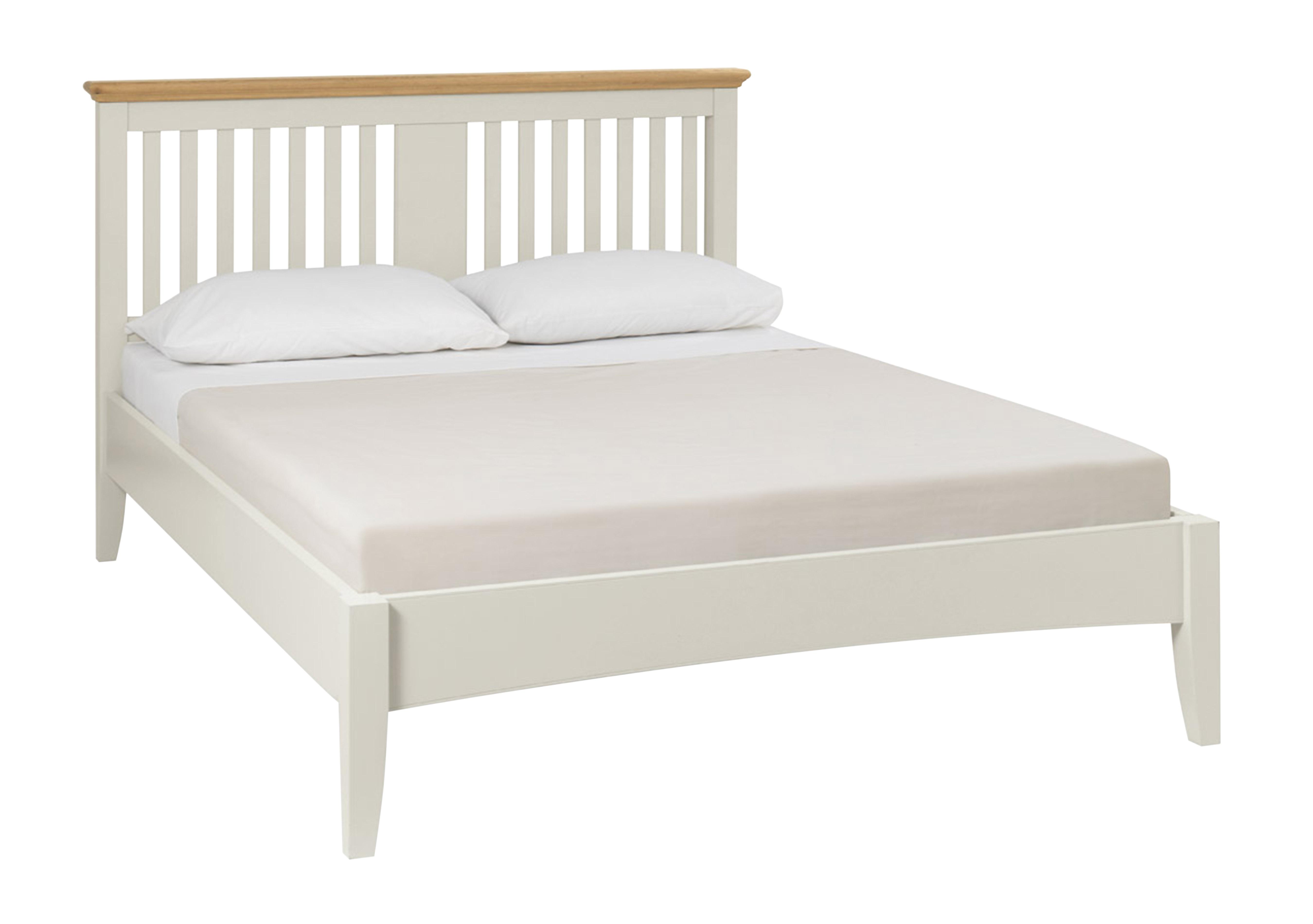 Emily Bed Frame in Soft Grey And Oak on Furniture Village