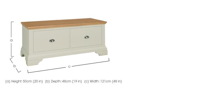Emily Blanket Box in  on Furniture Village