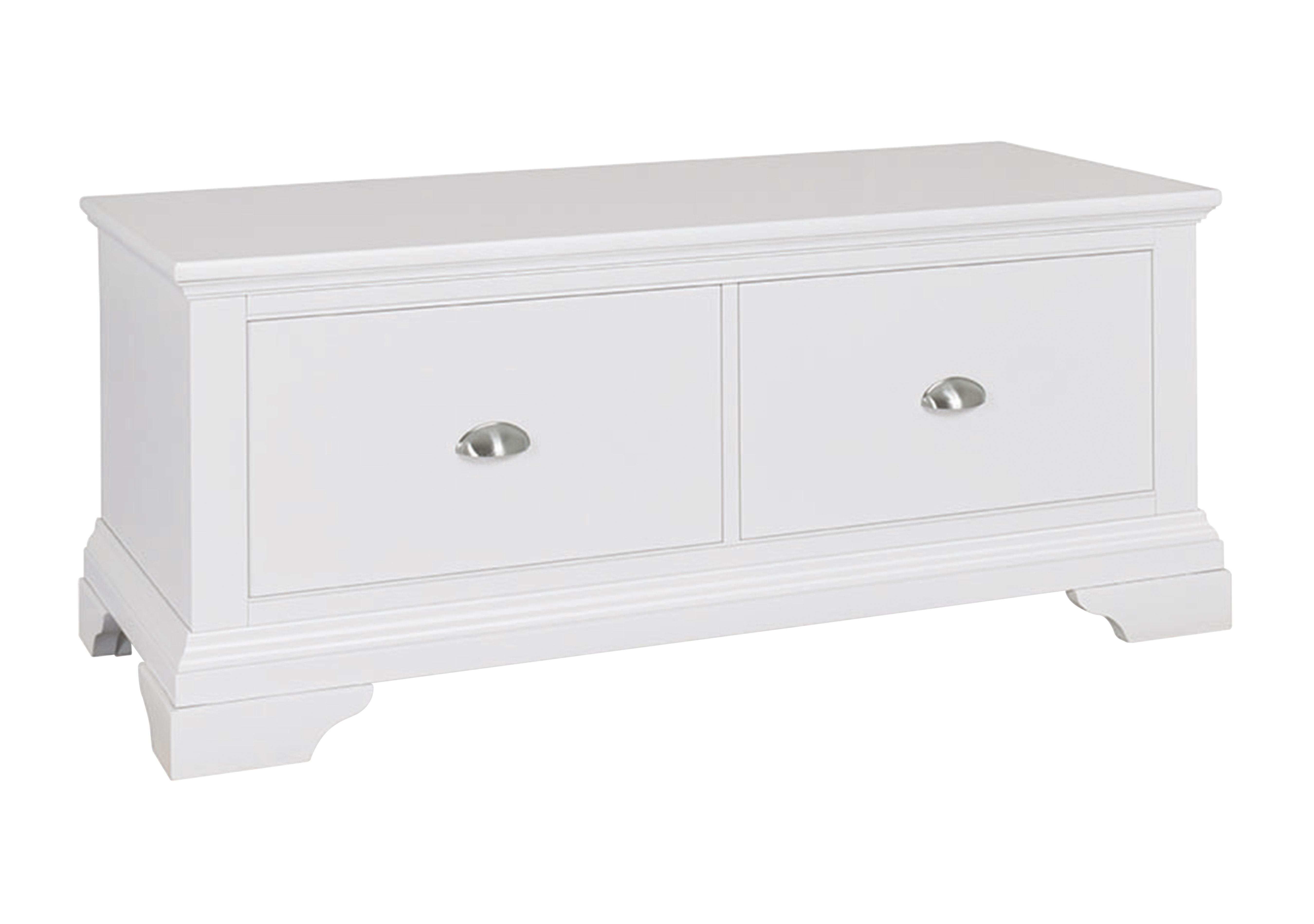 Emily Blanket Box in White on Furniture Village