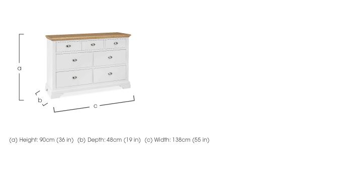 Emily 7 Drawer Chest in  on Furniture Village