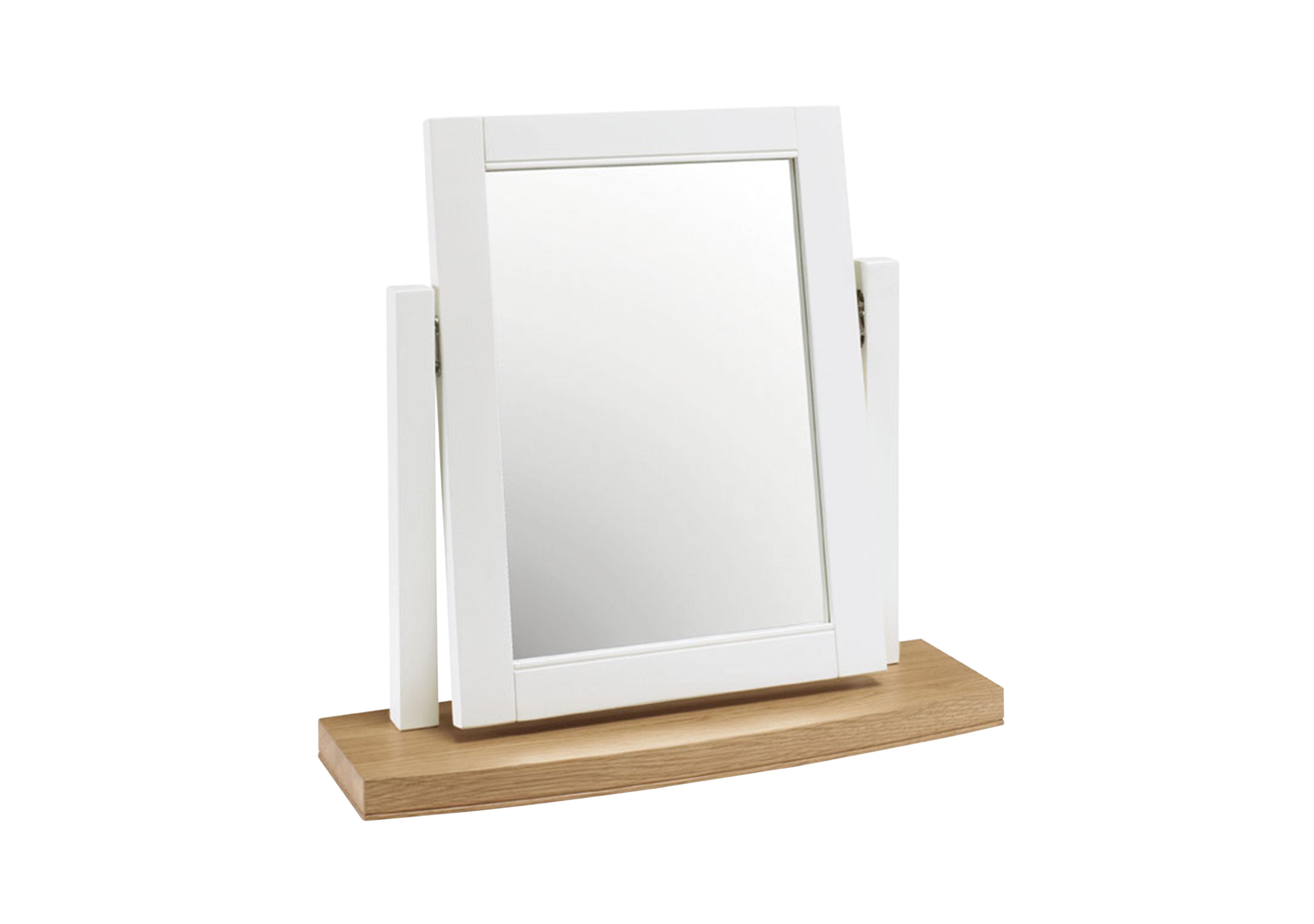 Emily Vanity Mirror in Ivory And Oak on Furniture Village