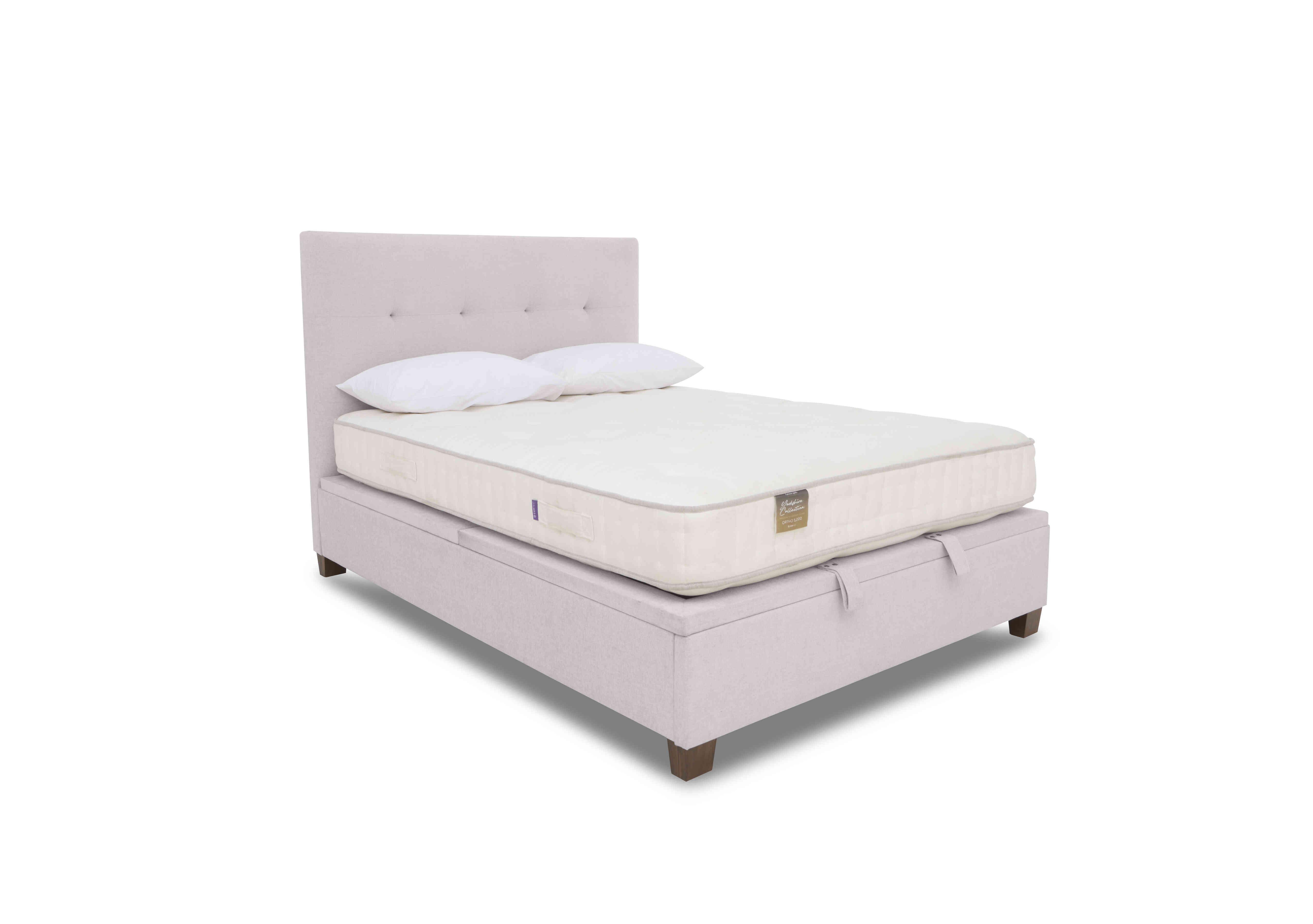 Hadley Ottoman Bed Frame in Maskat Clay on Furniture Village