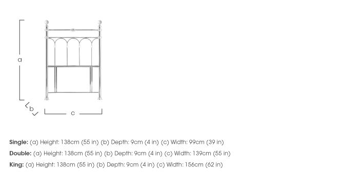 Isabella Floor Standing Headboard in  on Furniture Village