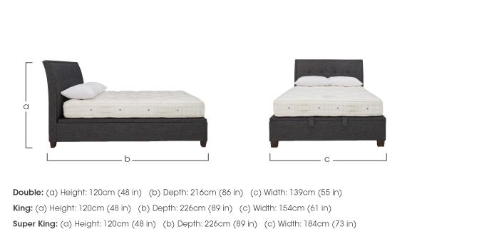 Miles Ottoman Bed Frame in  on Furniture Village