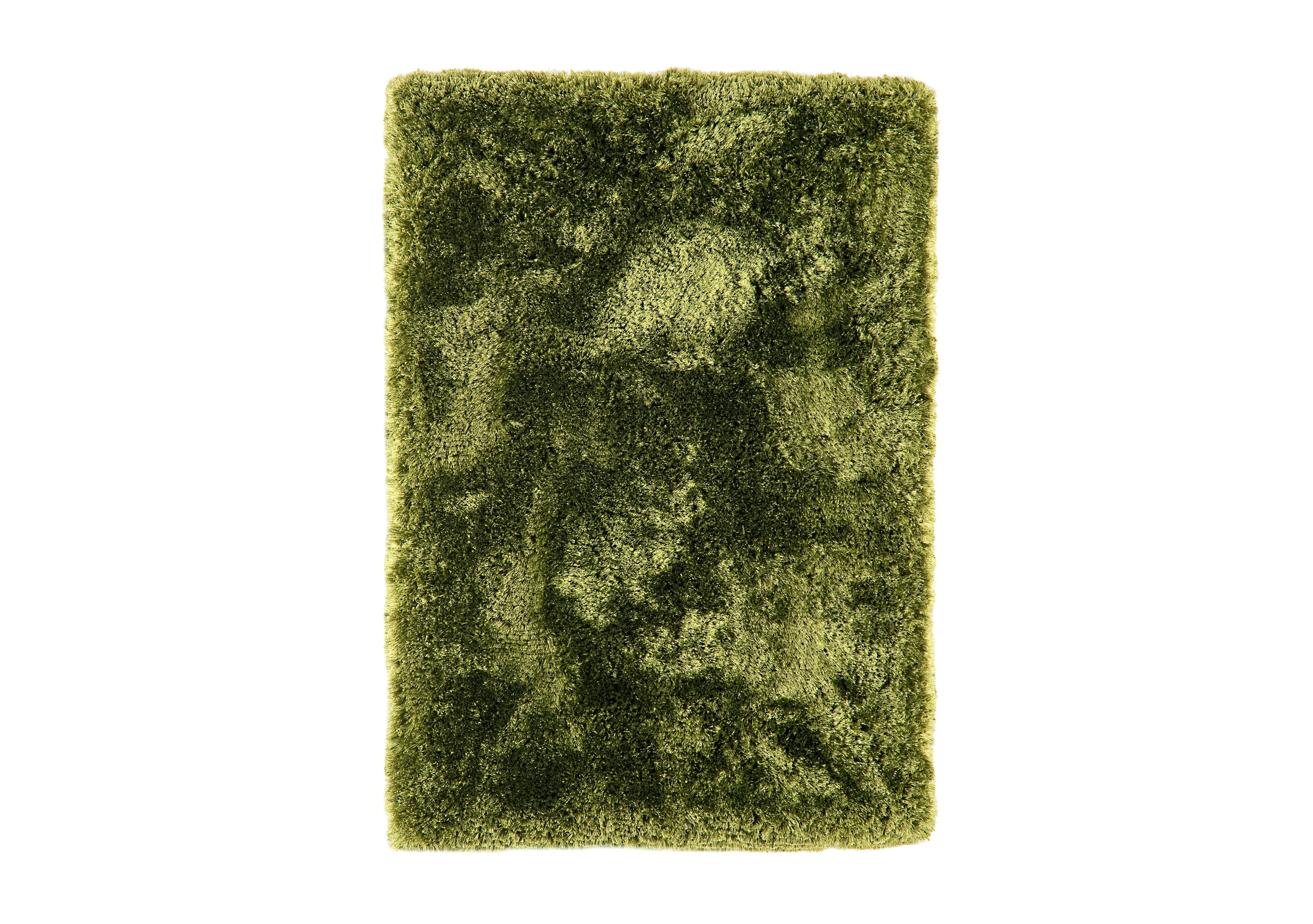 Plush Rug in Green on Furniture Village