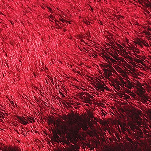 Plush Rug in Red on Furniture Village