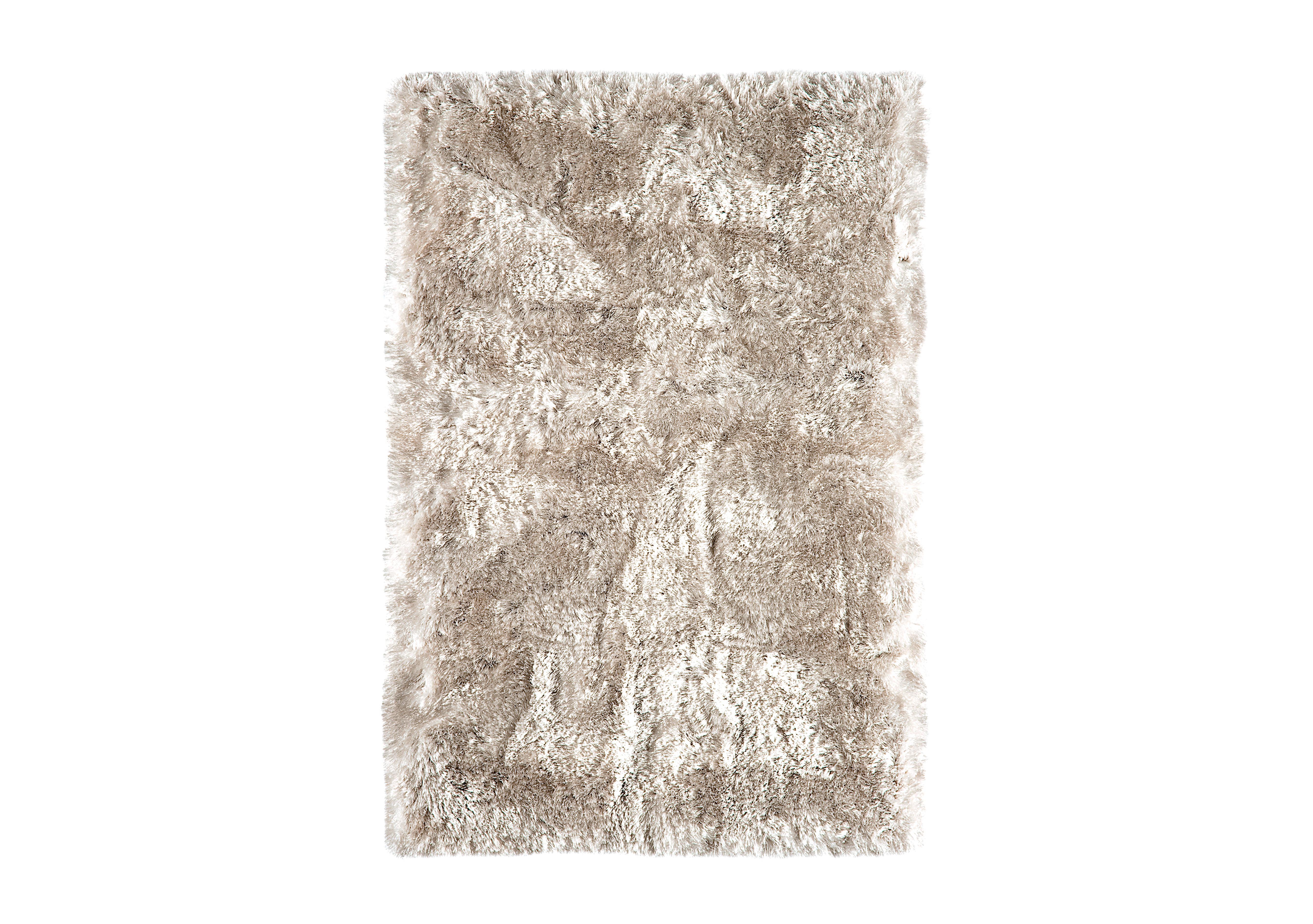 Plush Rug in Sand on Furniture Village