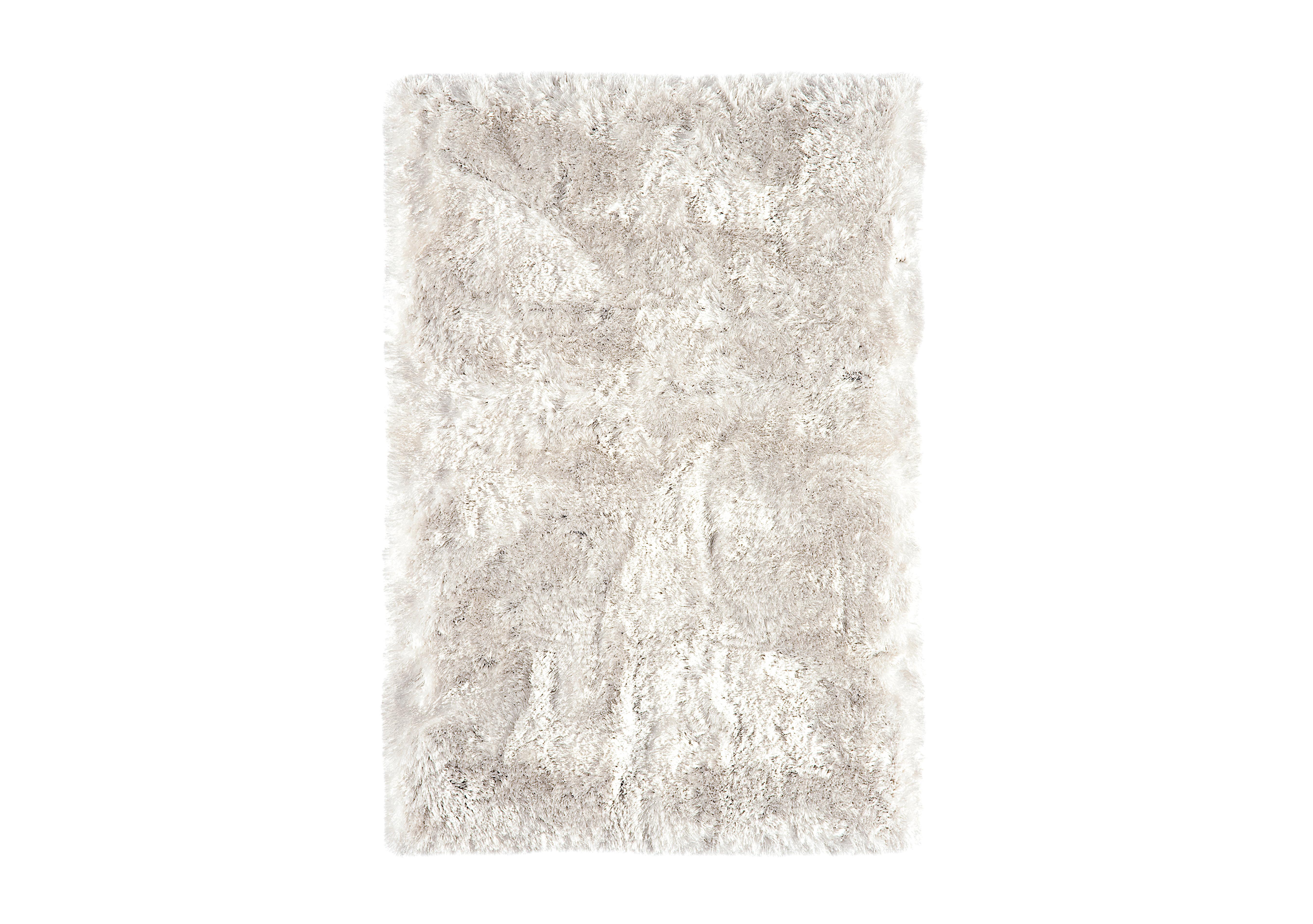 Plush Rug in White on Furniture Village