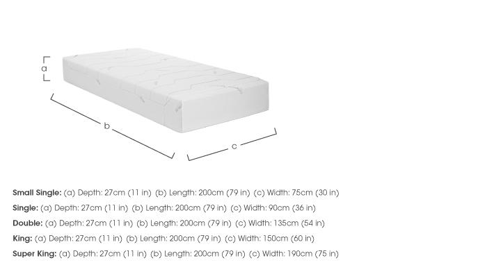 Sensation 22cm Memory Foam Mattress in  on Furniture Village