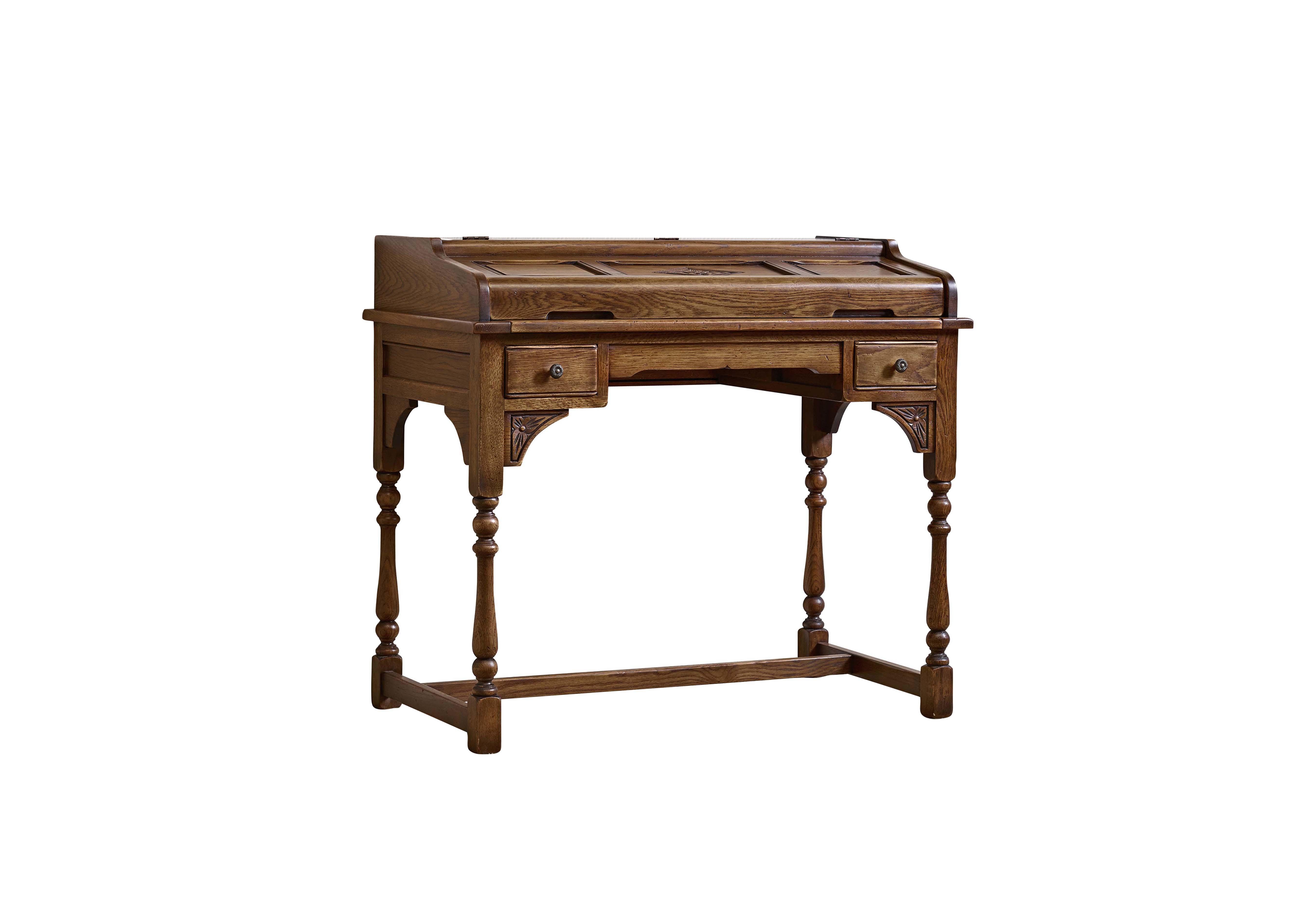 Old Charm Writing Desk in Light Oak Traditional on Furniture Village