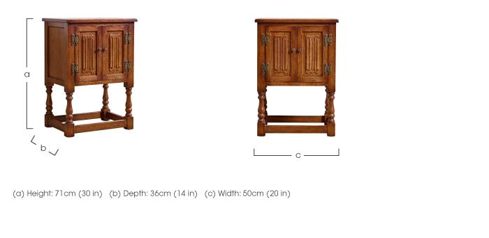 Old Charm Aldeburgh Pedestal Cabinet in  on Furniture Village