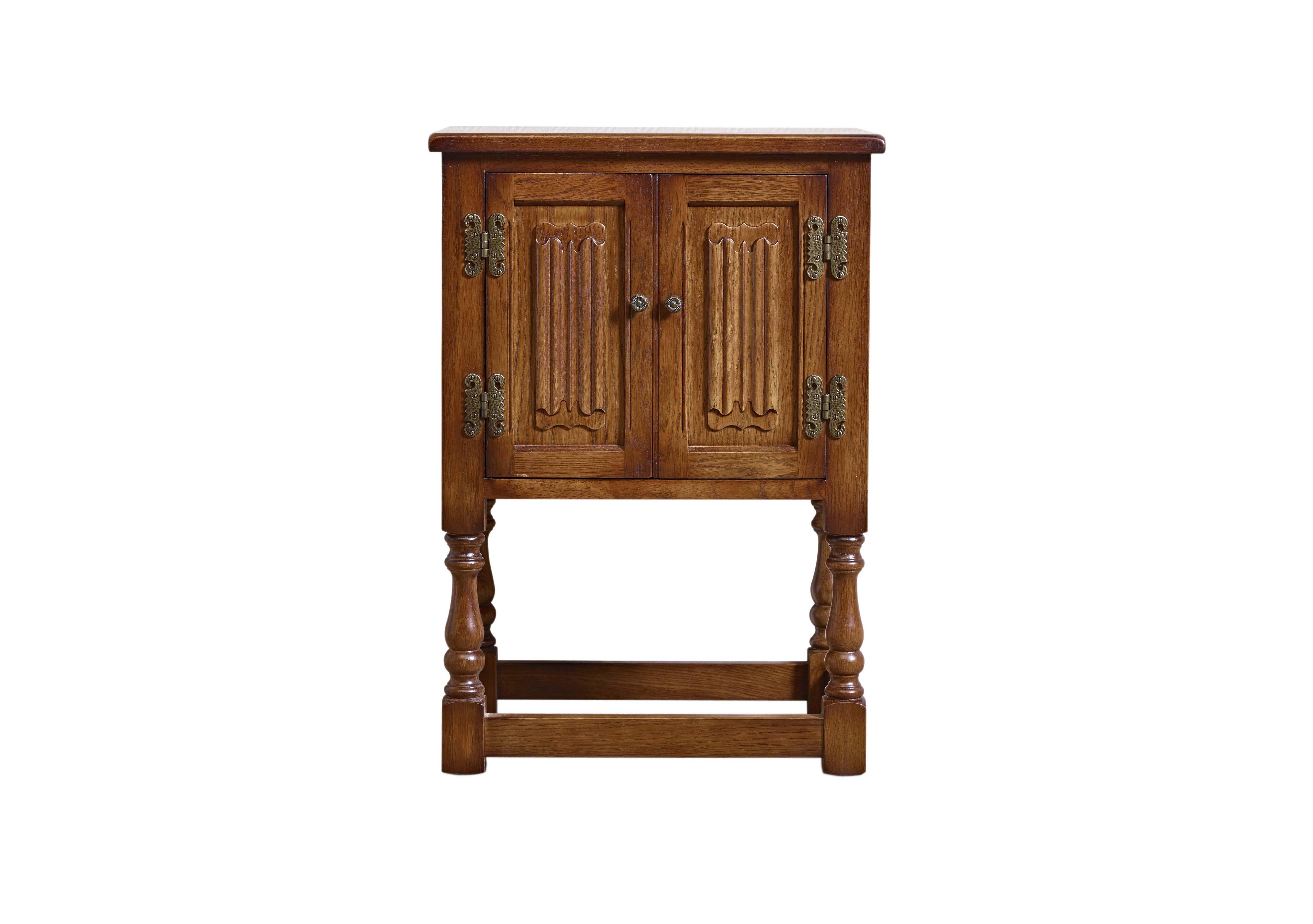 Old Charm Aldeburgh Pedestal Cabinet in Light Oak Traditional on Furniture Village