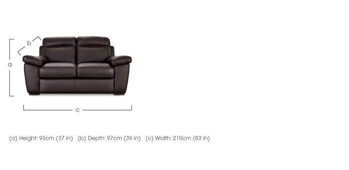 Andria 3 Seater Leather Sofa in  on Furniture Village