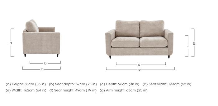 Esprit 2 Seater Fabric Sofa in  on Furniture Village