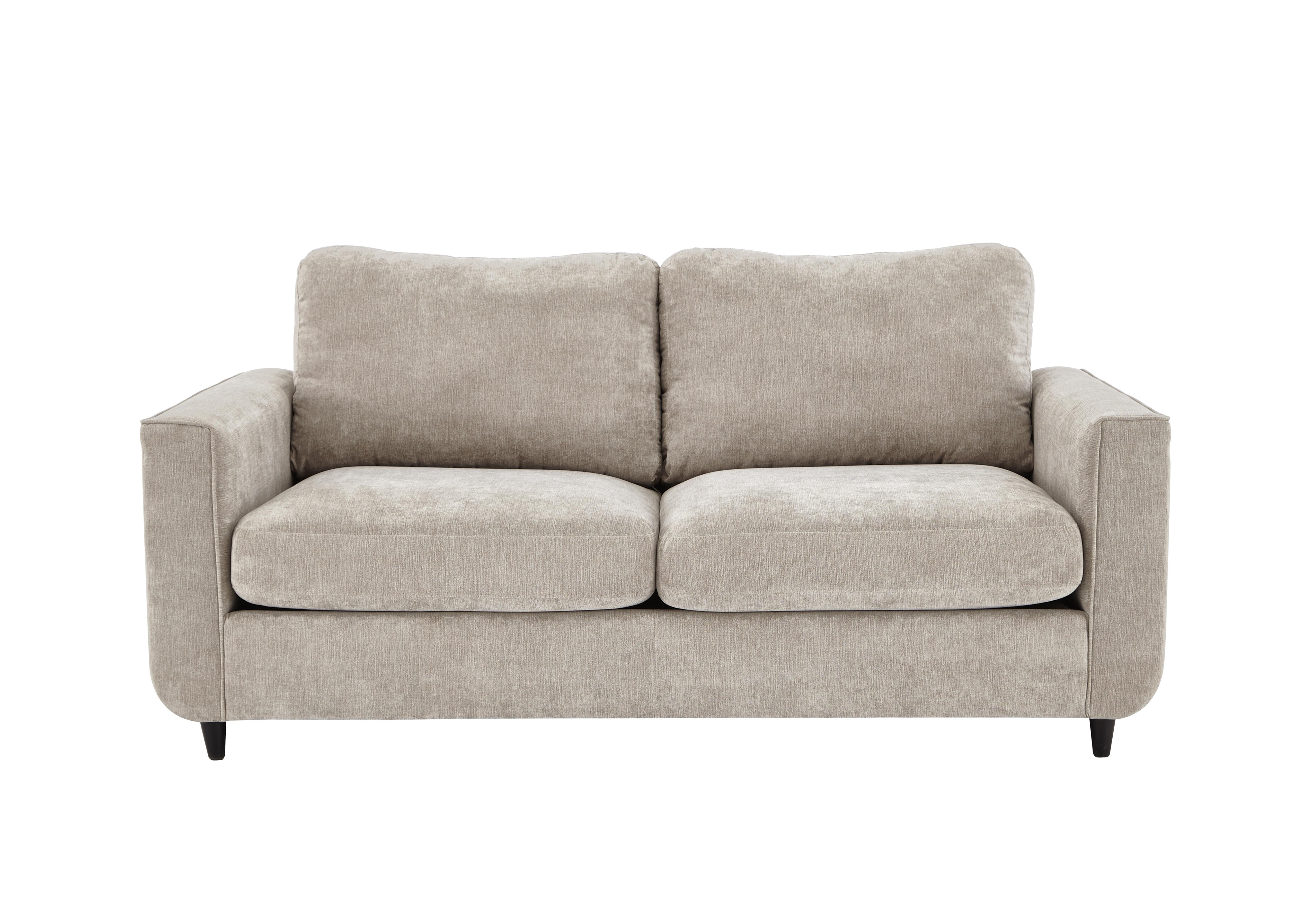 Esprit 3 Seater Fabric Sofa in Silver Ebony Feet on Furniture Village