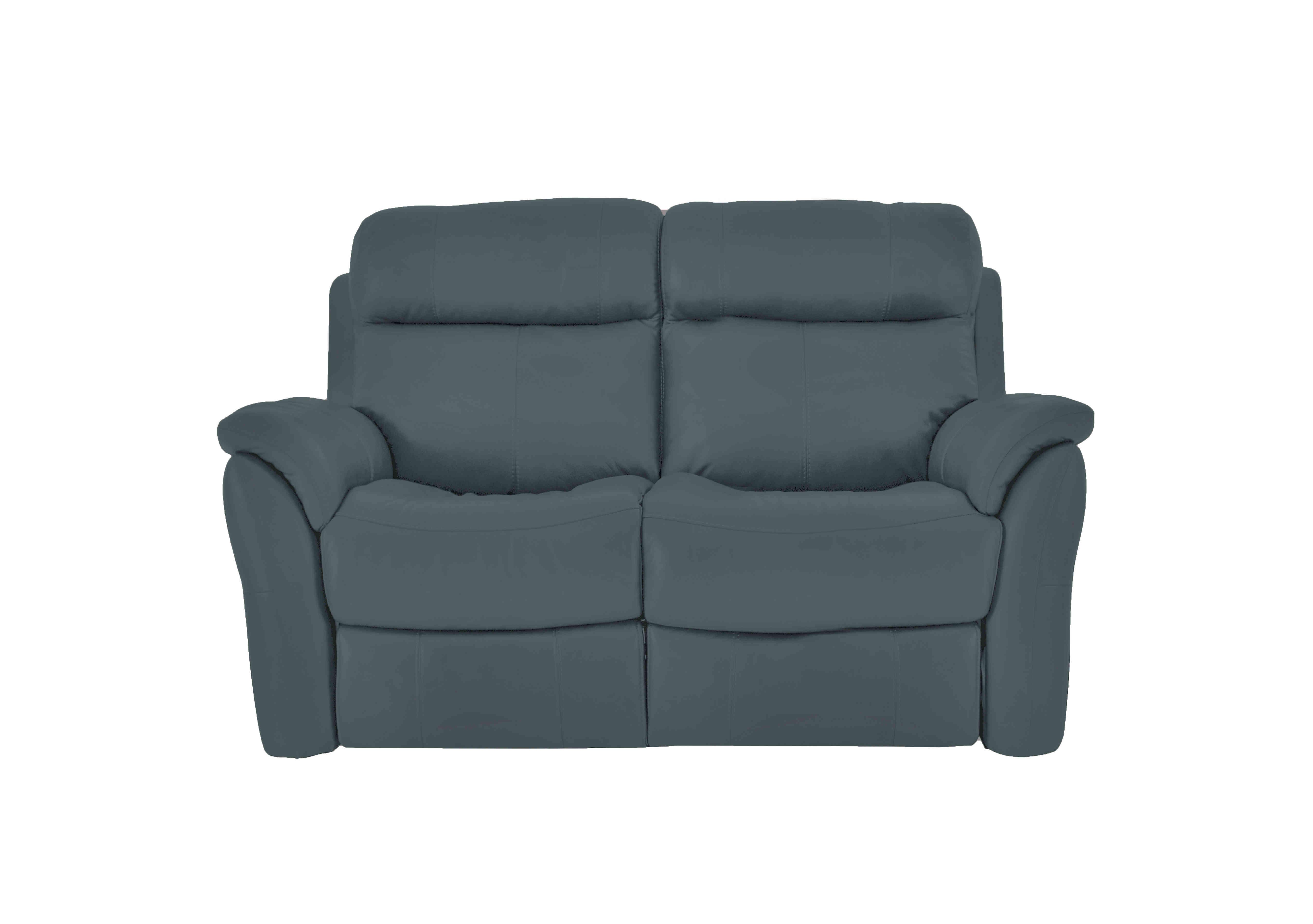 Relax Station Revive 2 Seater Leather Sofa in Bv-301e Lake Green on Furniture Village