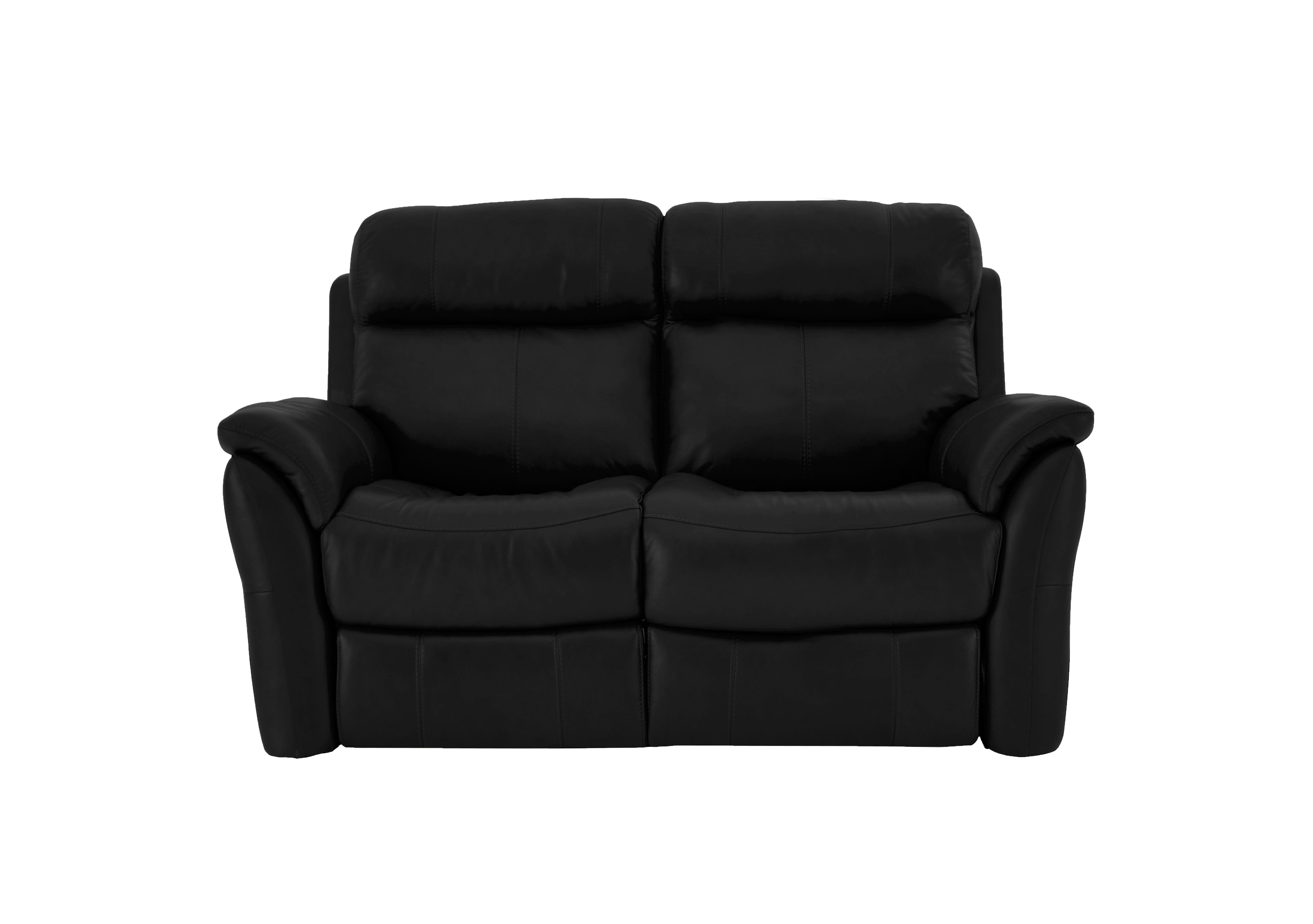 Relax Station Revive 2 Seater Leather Sofa in Bv-3500 Classic Black on Furniture Village