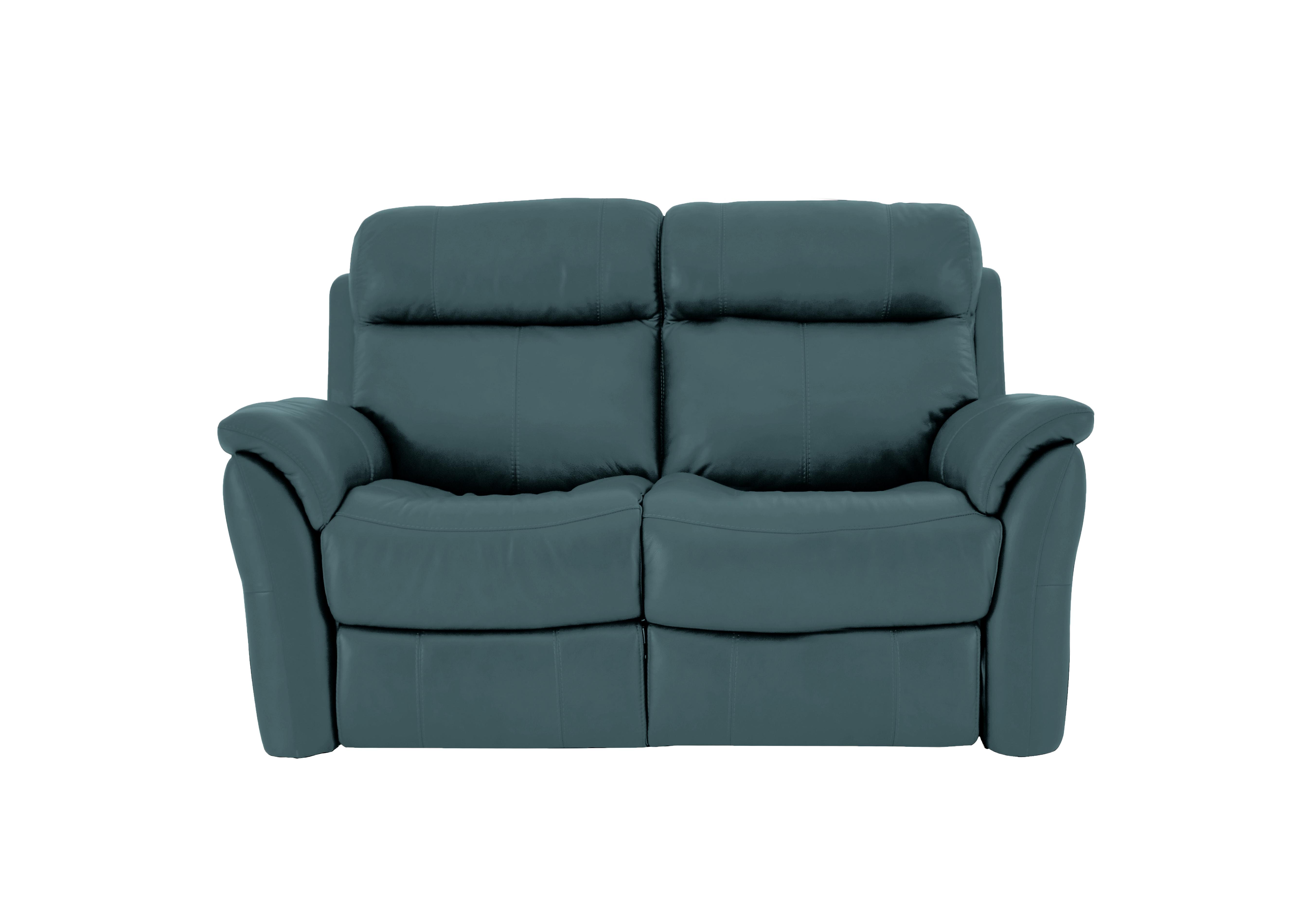 Relax Station Revive 2 Seater Leather Sofa in Nc-301e Lake Green on Furniture Village