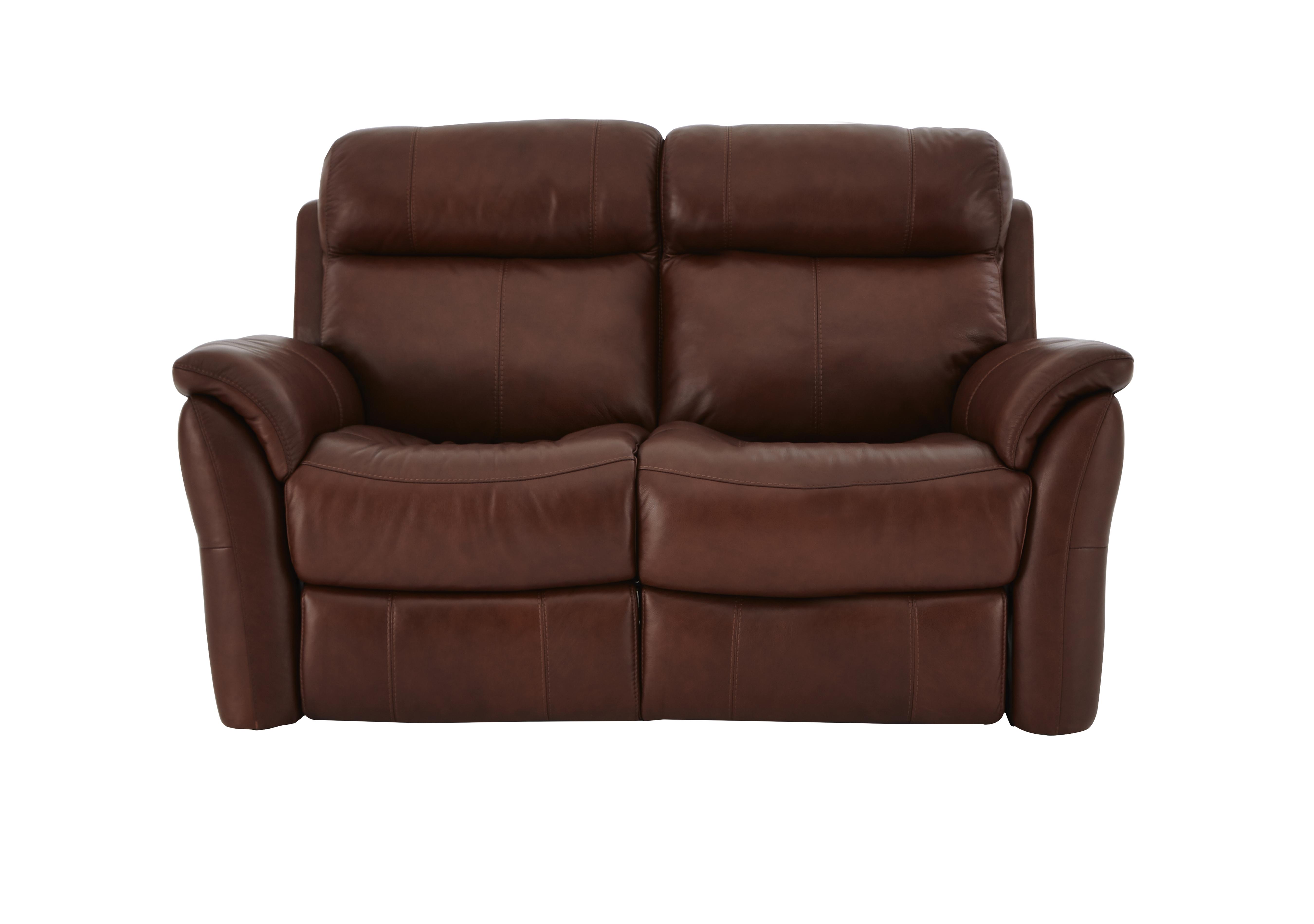 Relax Station Revive 2 Seater Leather Sofa in Sk-297e Cumin on Furniture Village