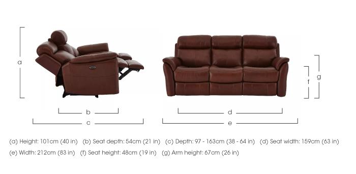 Relax Station Revive 3 Seater Leather Sofa in  on Furniture Village
