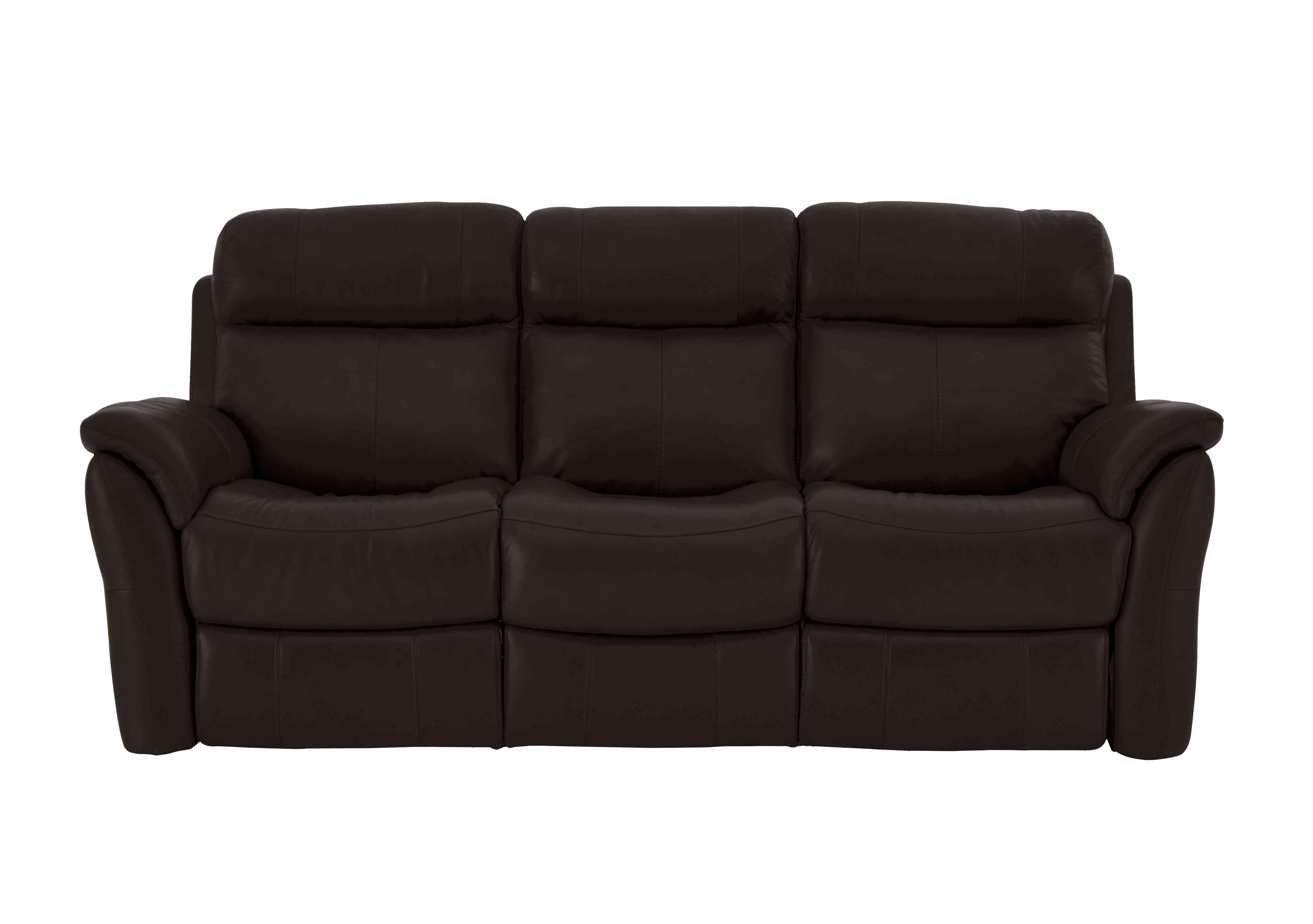 Relax Station Revive 3 Seater Leather Sofa in Bv-1748 Dark Chocolate on Furniture Village