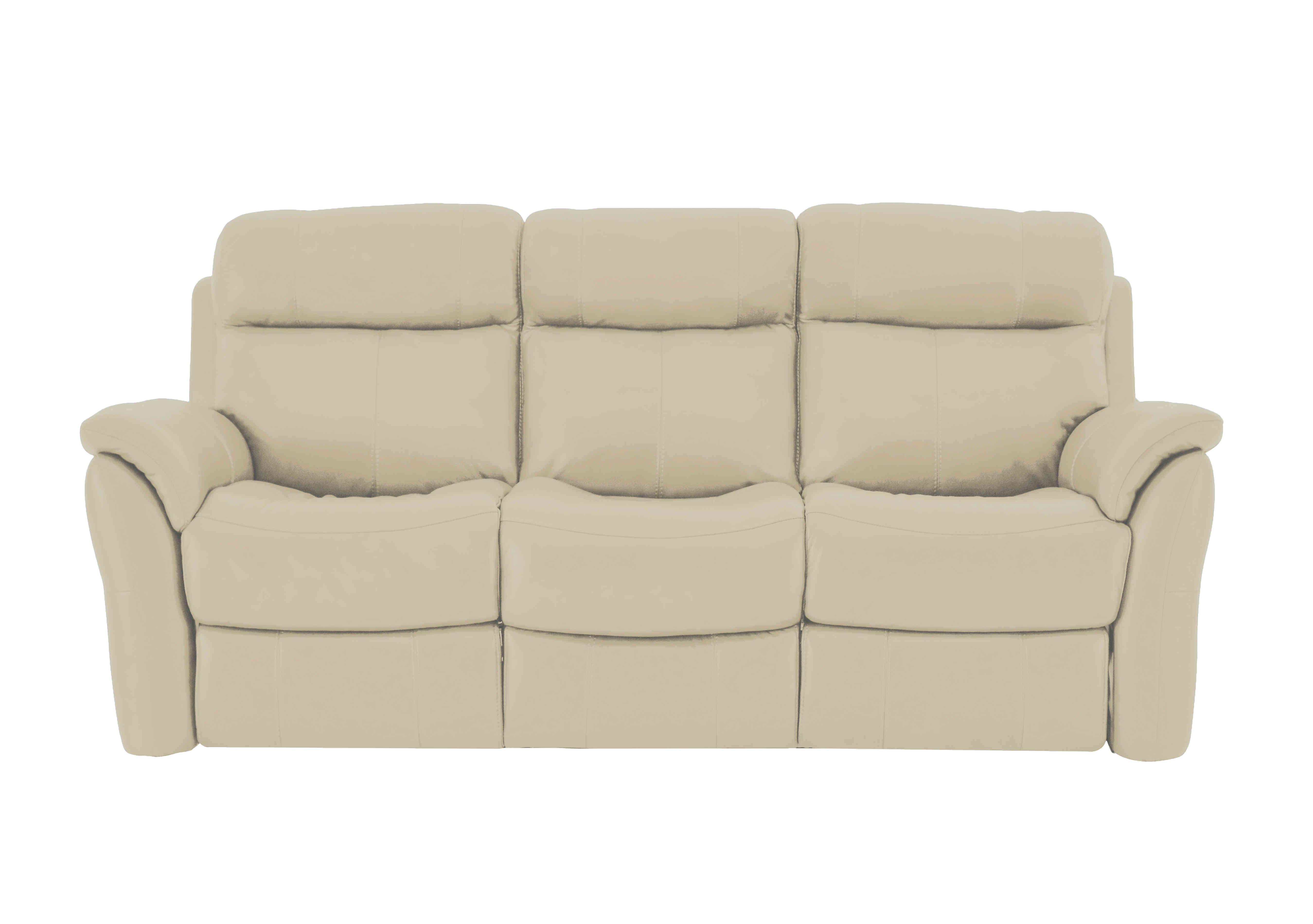 Relax Station Revive 3 Seater Leather Sofa in Bv-862c Bisque on Furniture Village