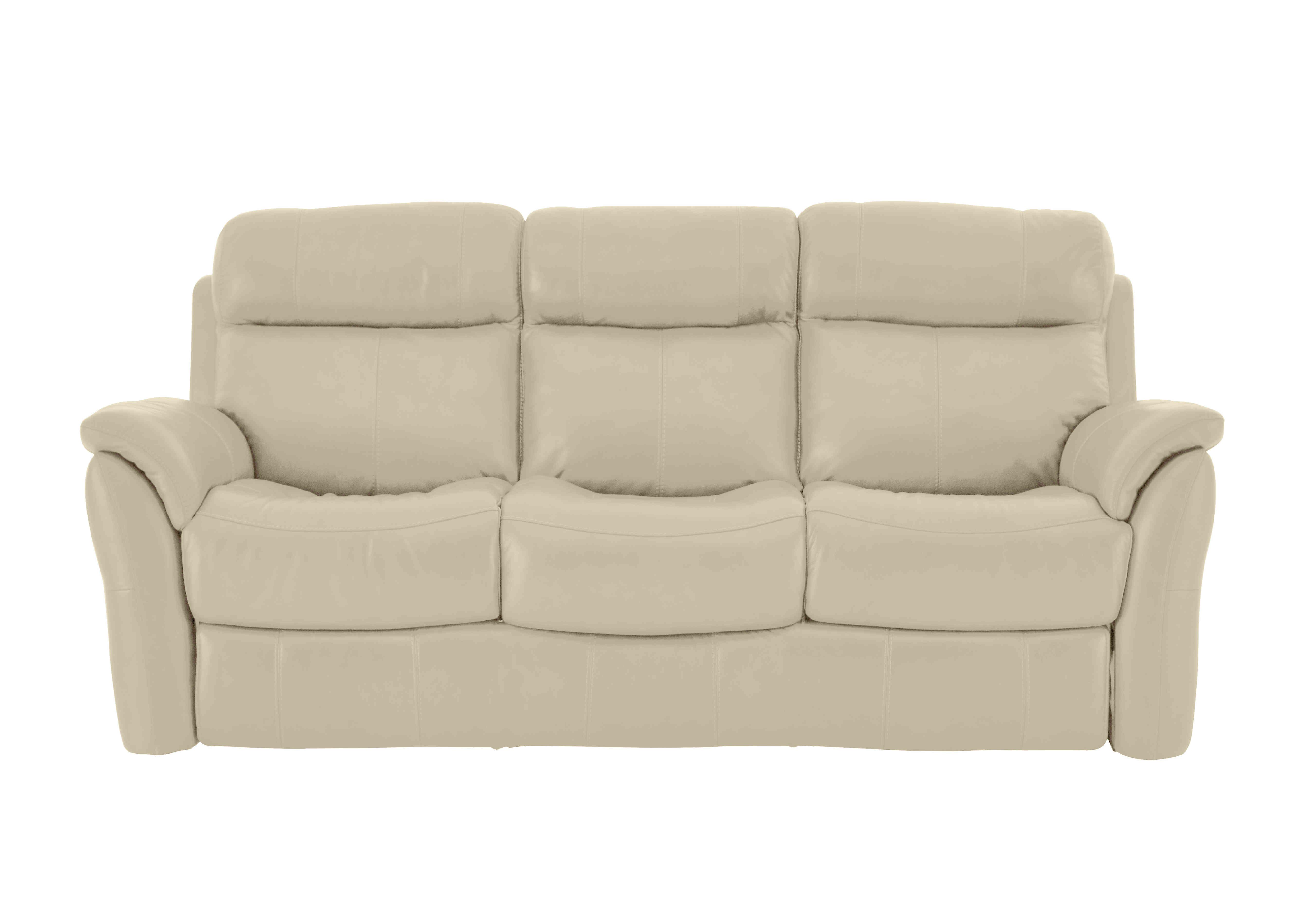 Relax Station Revive 3 Seater Leather Sofa in Bv-862c Bisque on Furniture Village