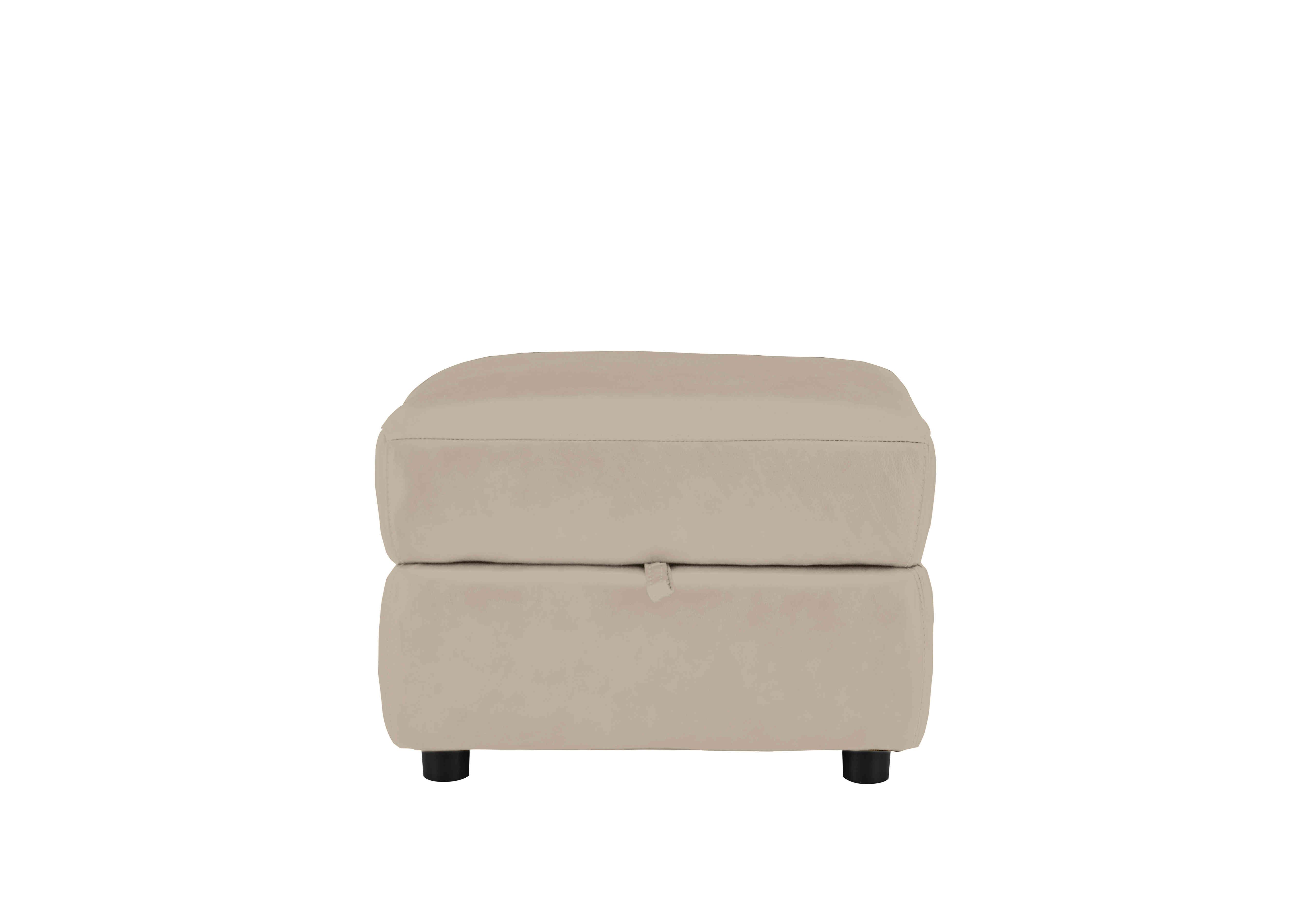 Relax Station Revive Leather Storage Footstool in Bv-039c Pebble on Furniture Village