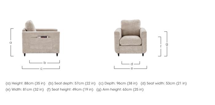 Esprit Fabric Armchair in  on Furniture Village