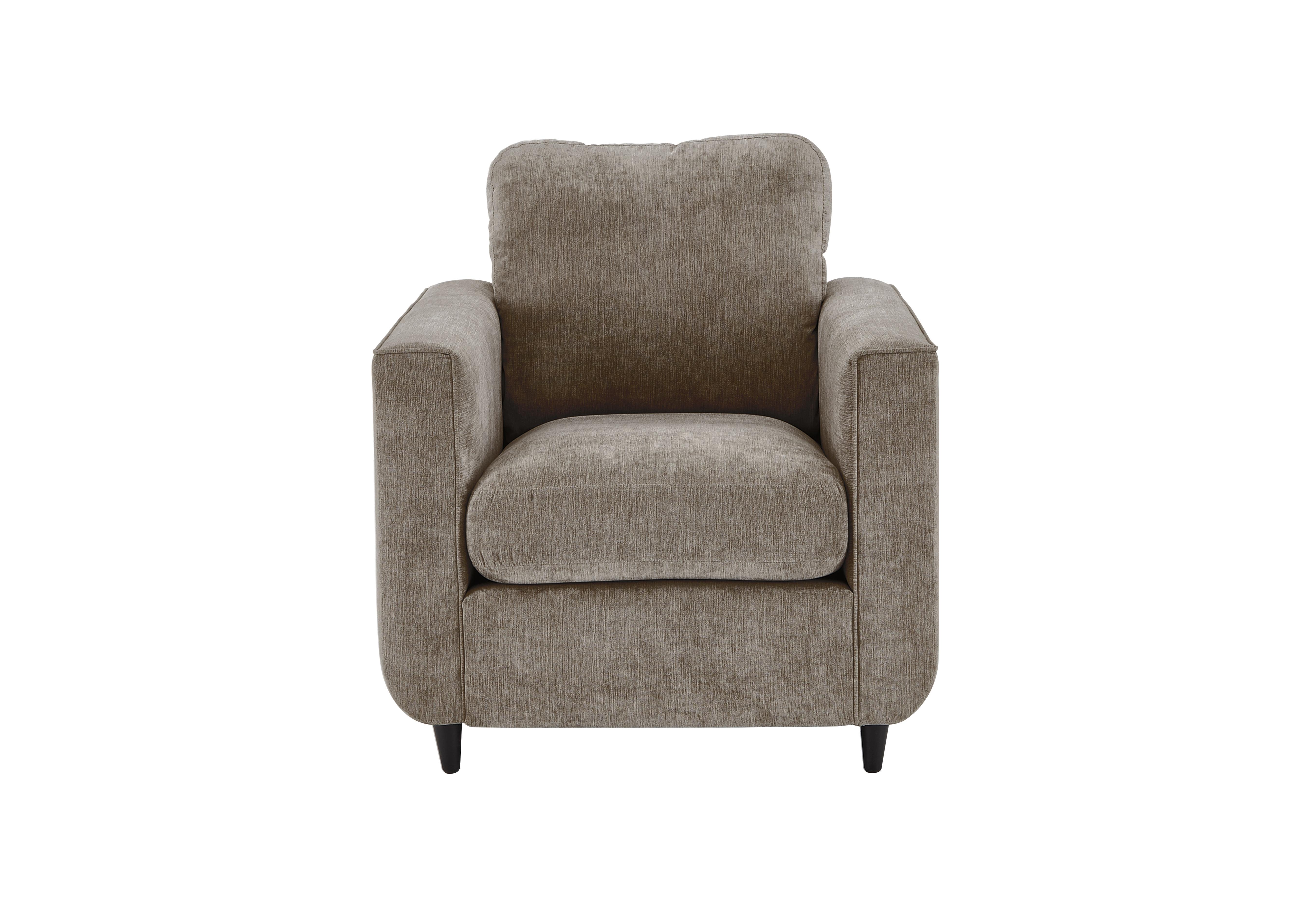 Esprit Fabric Armchair in Taupe Ebony Feet on Furniture Village