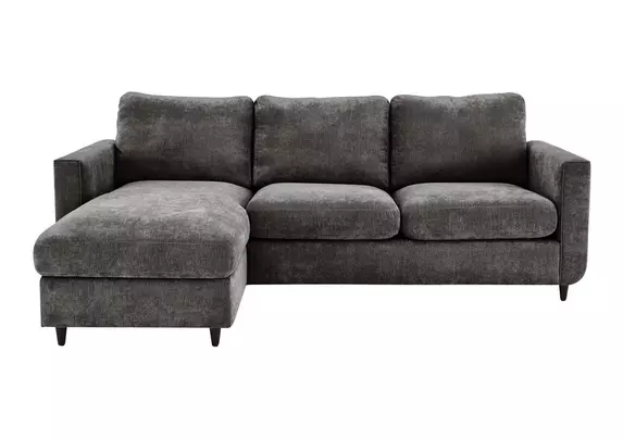 Esprit Fabric Chaise Sofa Bed with Storage Furniture Village