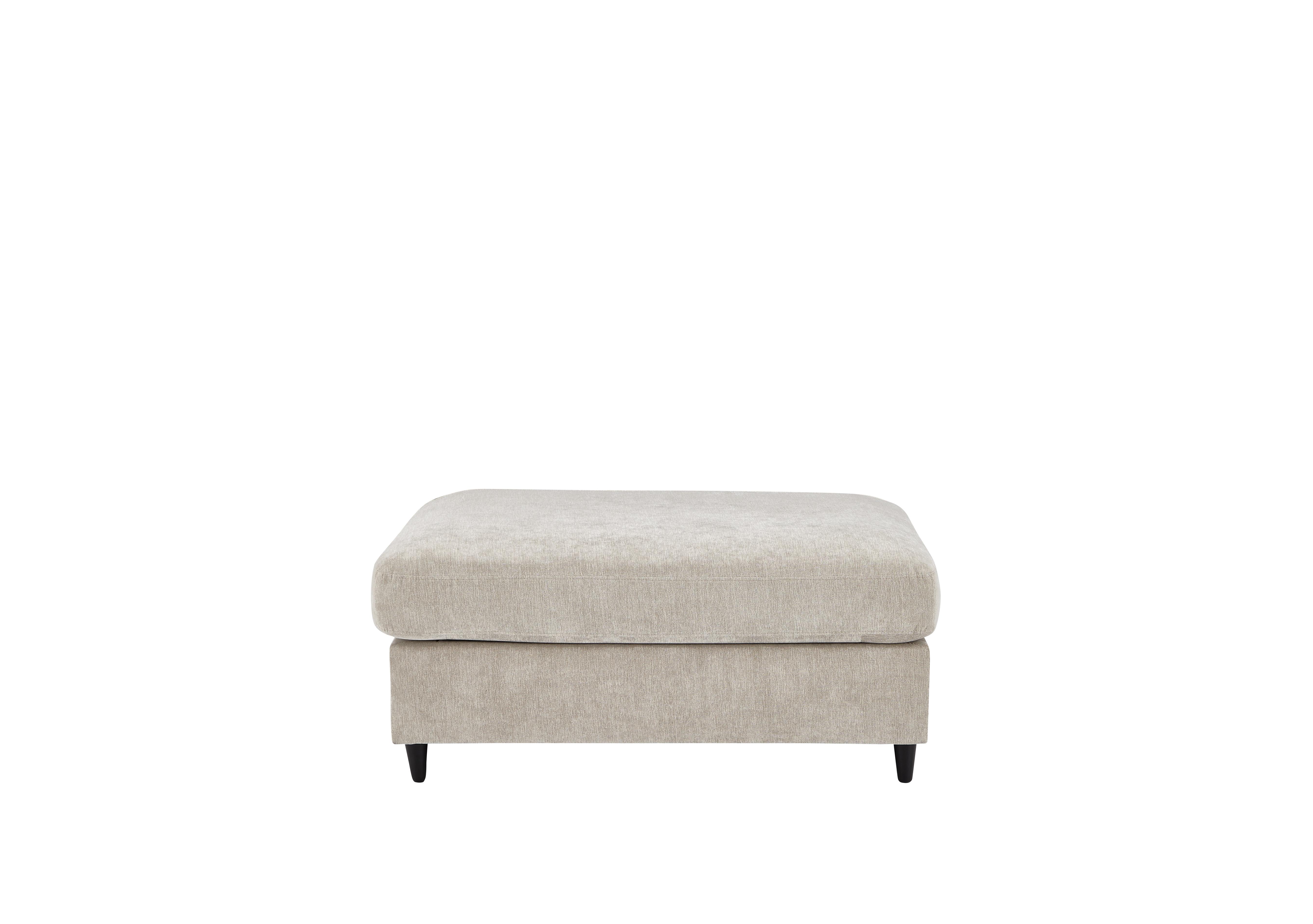 Esprit Small Fabric Stool Sofa Bed in Silver Ebony Feet on Furniture Village