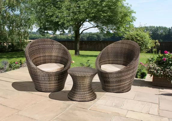 Egg rattan chair set hotsell