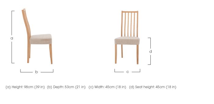 Artisan Slatted Back Dining Chair in  on Furniture Village