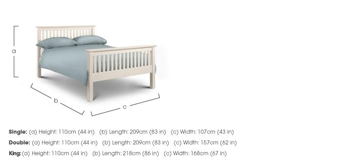 Chilton Stone White High End Bed Frame in  on Furniture Village