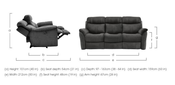 Relax Station Revive 3 Seater Fabric Sofa in  on Furniture Village